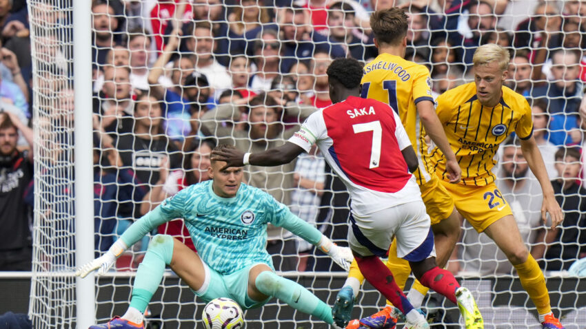 Rajsov crveni koštao Arsenal, Brajton odneo bod iz Londona