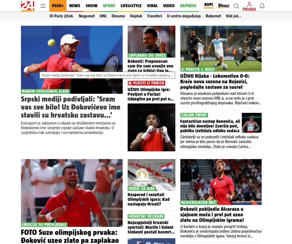 Balkanski mediji o uspehu Novaka: Makedonci nemaju dilemu, Hrvatima zanimljivo psovanje, Slovencima suze u fokusu (FOTO) 2 Screenshot 1 1