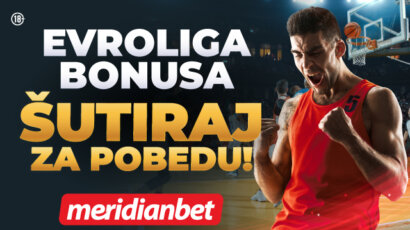 Evroliga bonusa u Meridianu: Kladi se na košarkaške mečeve i osiguraj vrhunske dobitke!