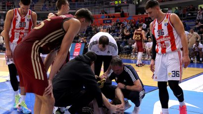 Kuzmić povredio koleno, Teodosić se hvatao za glavu