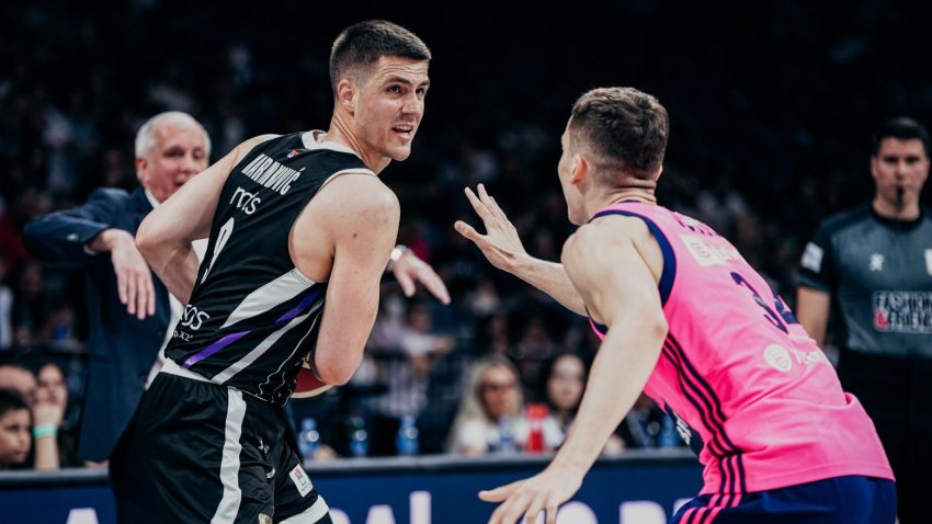 Rekord sezone Marinkovića, Partizan odoleo naletu Mege i u pobedničkom raspoloženju čeka plej-of