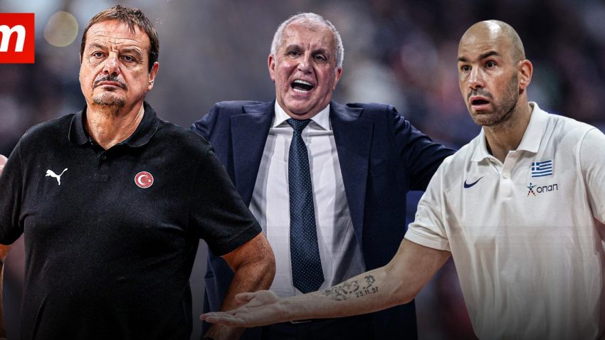 Senka Obradovića nadvija se nad velikim polufinalom: Kod Spanulisa se vide Željkovi tragovi, Ataman mirniji posmatrač