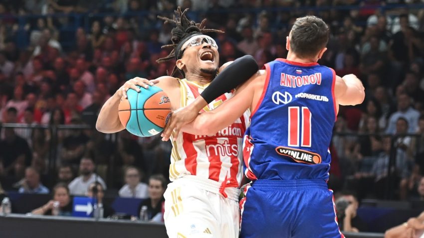 Zvezdina premijera u Areni nije najbolje prošla: Samo dve trojke i poraz od CSKA