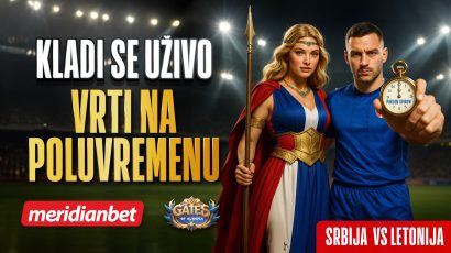 Srbija protiv Letonije bez pritiska, ali sa bonusom: Meridian deli poklon spinove!
