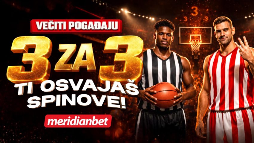 Svaka trojka vredi više: Podrži večite u Evroligi i pokupi besplatne spinove u Meridianu!
