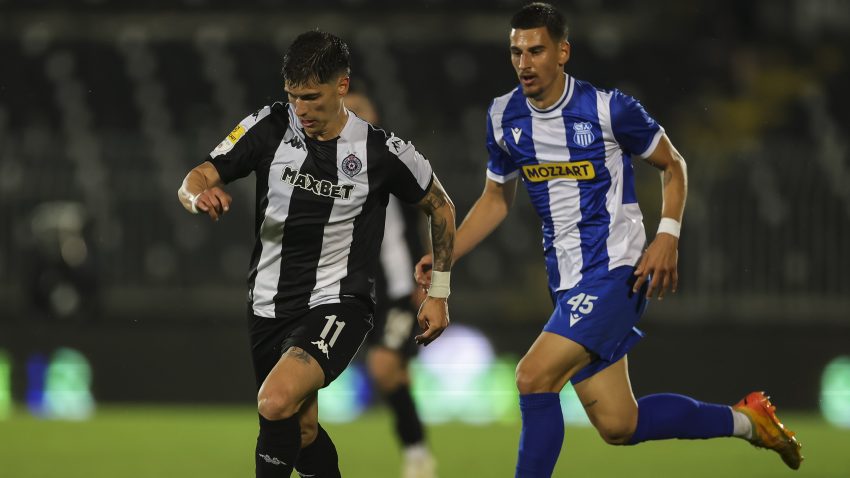 OFK Beograd ponovo koban po crno-bele:  Partizan ispustio drugo mesto