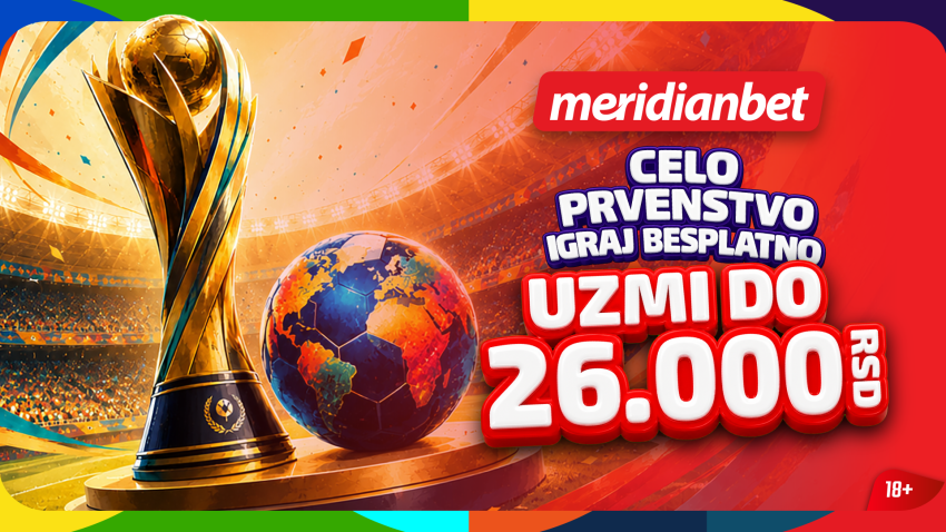 Svetska ponuda u Meridianu: Uzmi bonus dobrodošlice i put u zemlju novog šampiona