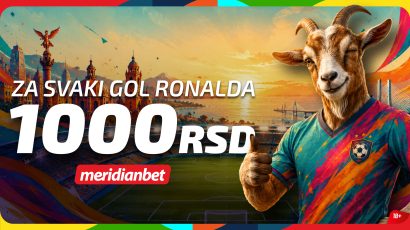 Voleli ga ili ne – sada navijate za Ronalda! Meridian za svaki gol Portugalca daje 1.000 dinara!