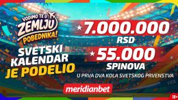 Mundijalska groznica donosi milione: Meridian do sada već podelio 7.000.000 dinara i 55.000 spinova