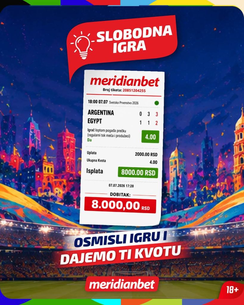 U Meridianu nema ludih ideja - samo dobitnih! Pogledajte kakve igre su prošle na utakmici Argentina - Egipat! (FOTO) 1 image 1