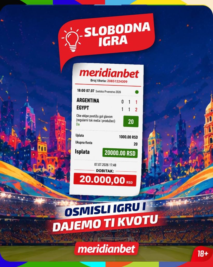 U Meridianu nema ludih ideja - samo dobitnih! Pogledajte kakve igre su prošle na utakmici Argentina - Egipat! (FOTO) 2 image