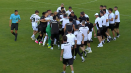 Partizan slavio protiv Nefčija, ali će se pamtiti samo tuča (VIDEO)