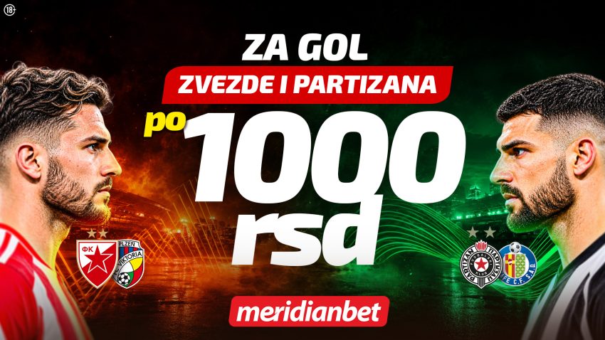 Evropska groznica u Meridianu: Navijaj za večite i uzmi 2.000 RSD bonusa za gol Zvezde i Partizana!