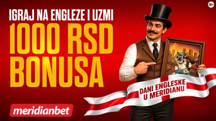 1.000 rsd bonusa za svaki odigrani tiket u Premijer ligi - samo u Meridianu!