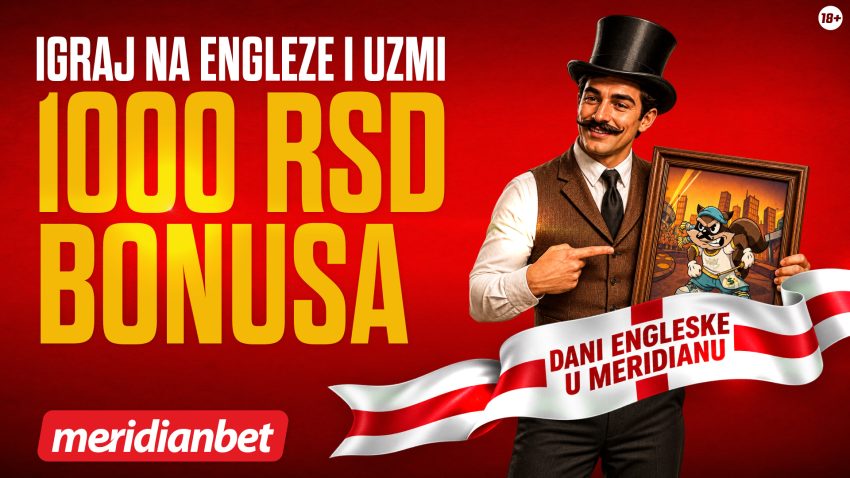 1.000 rsd bonusa za svaki odigrani tiket u Premijer ligi - samo u Meridianu!